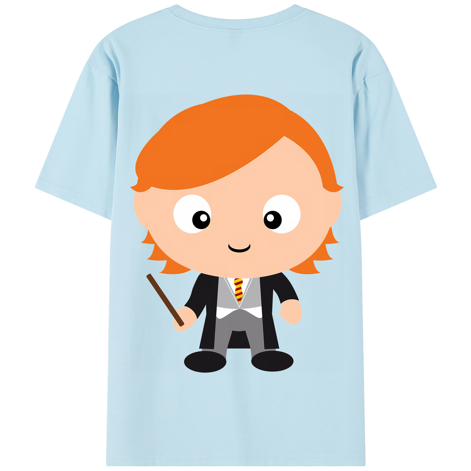 （画像用） Harry Potter ハリー・ポッターシリーズ 綿100％半袖Tシャツ（背面プリント）